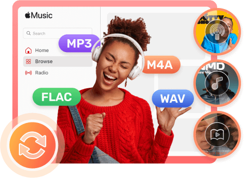 Convert Apple Music & iTunes Music/ Podcasts/Audiobooks from AAC or ALAC to Other Formats