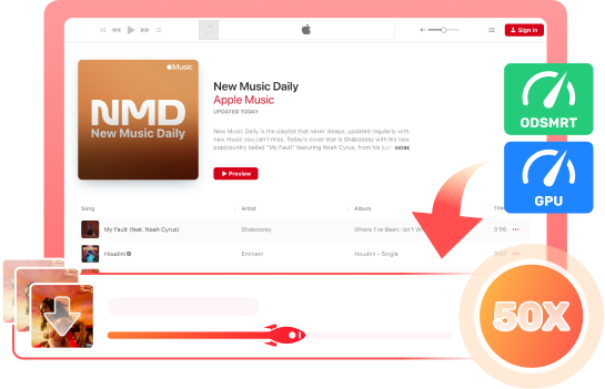 Download Apple/iTunes Music at 50X Faster Speed