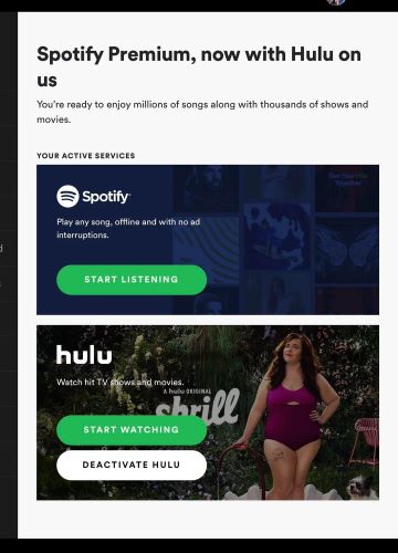 Confirm unlinking | Activate Hulu with Spotify Student