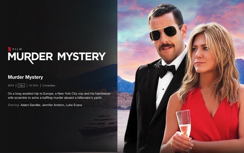 murder mystery | adam sandler movies on netflix