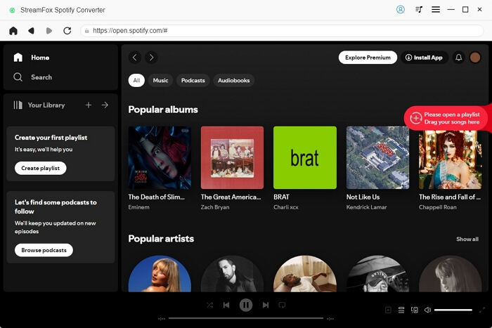 drag songs to add them | Best Spotify Downloaders for Windows and Mac