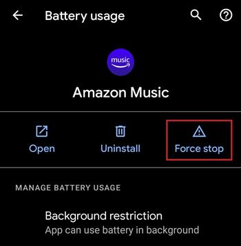 start Amazon Music Android | Amazon Music Playback Error