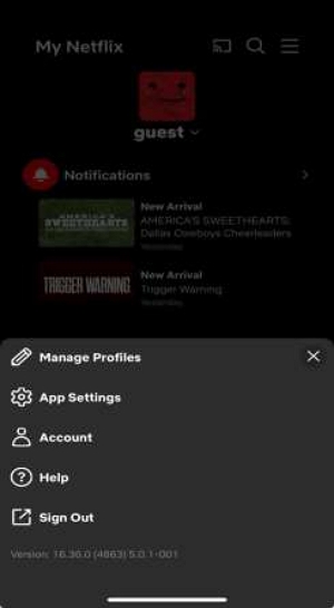 menu bar | download netflix