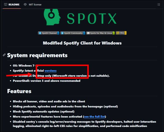 download SpotX for Windows | Block Spotify Ads