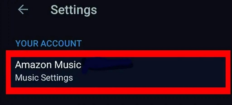 choose Amazon Music Music Settings | Cancel Amazon Music Unlimited