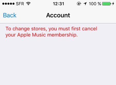 cancel subscription before changing country | Cancel Apple Music Subscription