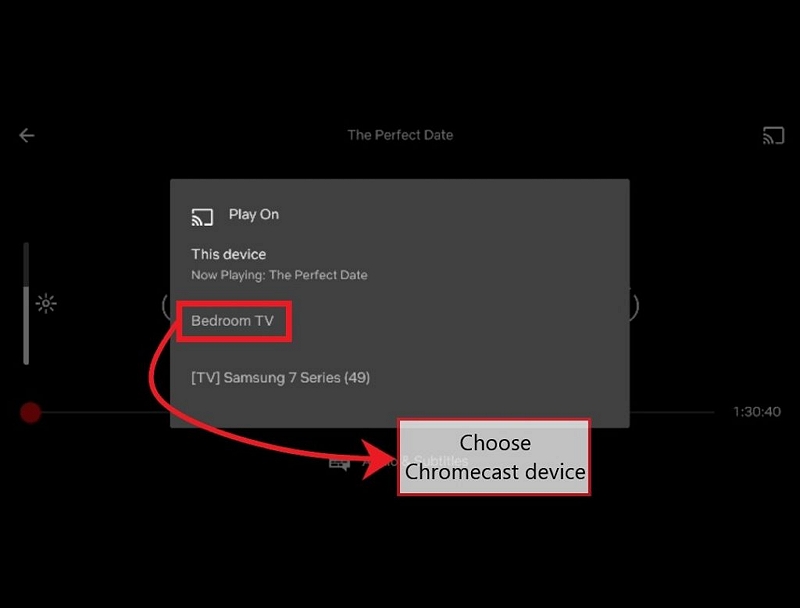 select your chromecast | how many screens can you watch on netflix