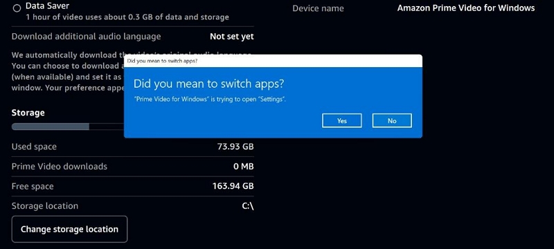 system requests | download amazon prime video to usb