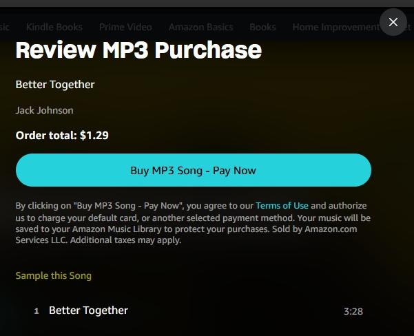 choose Buy MP3 Song | Download Amazon Music to USB Drive 