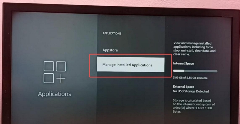 Manage Installed Applications | amazon prime video downloads disappeared