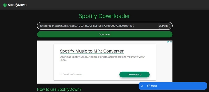 open SpotifyDown | Download Spotify Songs to Local MP3 Mac