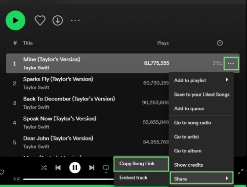 copy Spotify song link | Download Spotify Songs to MP3 320 Kbps