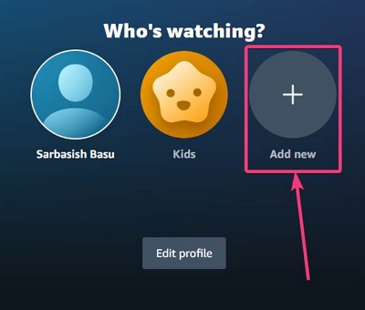 add new profiles | can we share Amazon Prime downloaded video