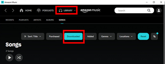 choose Delete | Delete All Downloads from Amazon Music