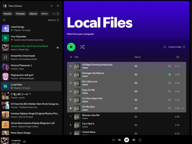 press CTRL | Download Local Files on Spotify