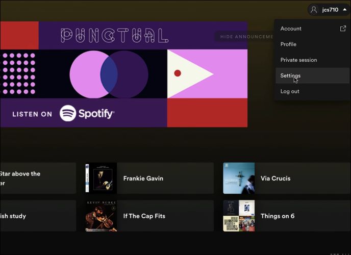 choose Settings | Download Local Files on Spotify