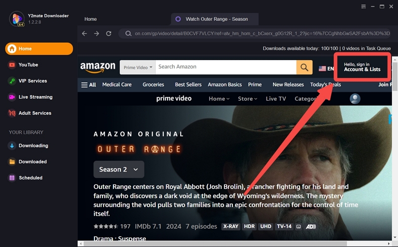 login account | y2mate amazon prime video downloader