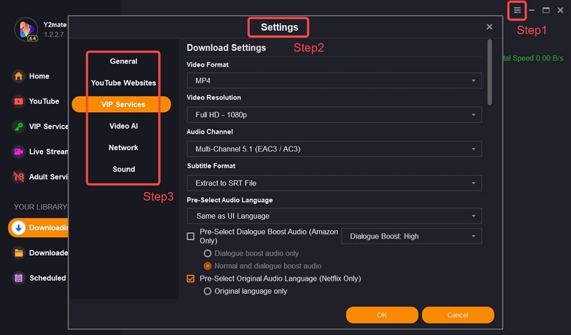 customize the video outpute | y2mate amazon prime video downloader