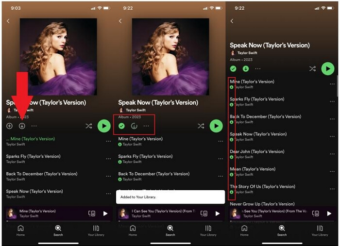 download Spotify songs in app | Download Music from Spotify to Phone Storage