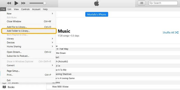 select Add to Library | Download Songs on Spotify on iPhone