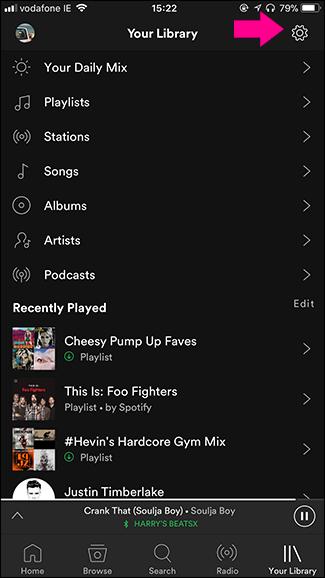 hit Settings and privacy | Download Spotify Songs to MP3 320 Kbps