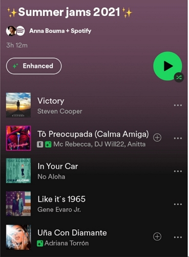 press add icon | Enhance Spotify Playlists