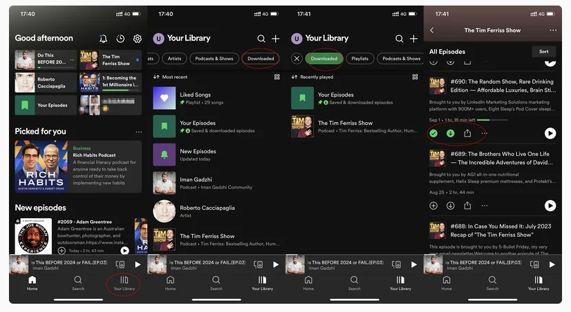 check Spotify downloads on iPhone | Where Are Spotify Downloads Stored