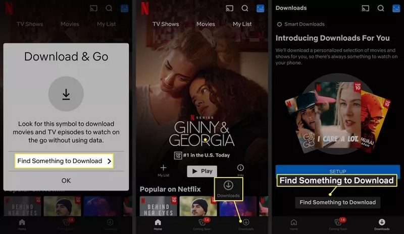 find something to download | netflix movie downloader for android