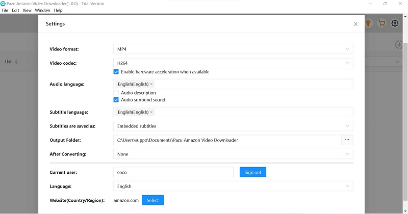 video codec | pazu amazon prime video downloader