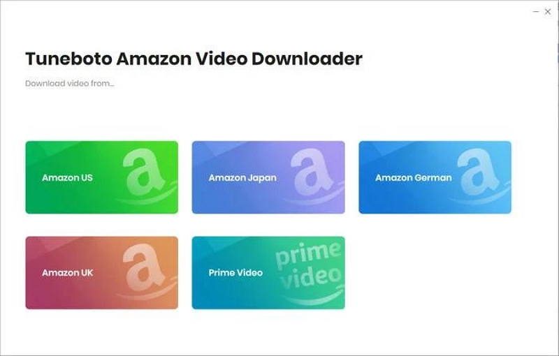 run the software | tuneboto amazon video downloader