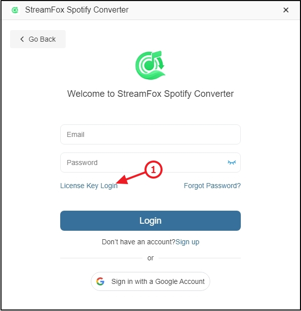 login StreamFox Spotify with license | Unlock iPad Without Password