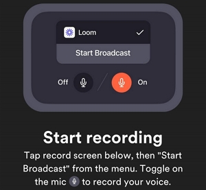 start broadcast | how to screen record netflix