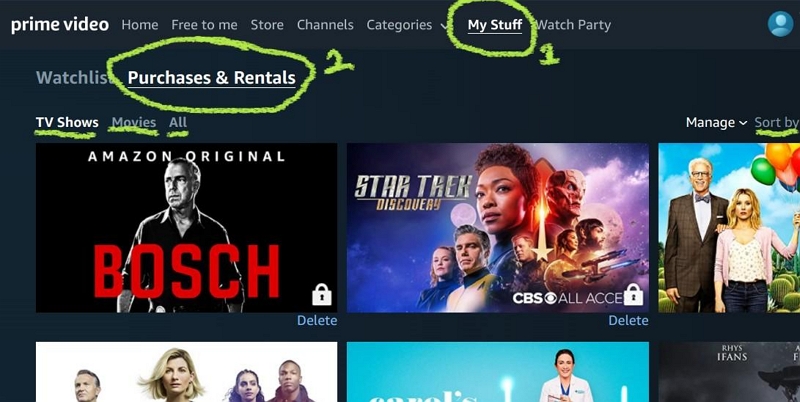 purchased content | amazon prime video downloads disappeared