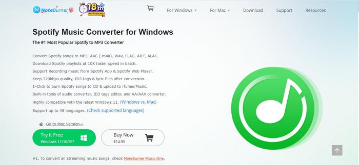 NoteBurner | Spotify FLAC Music Downloader