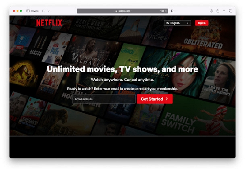 Visit the Netflix website | download stuff on netflix