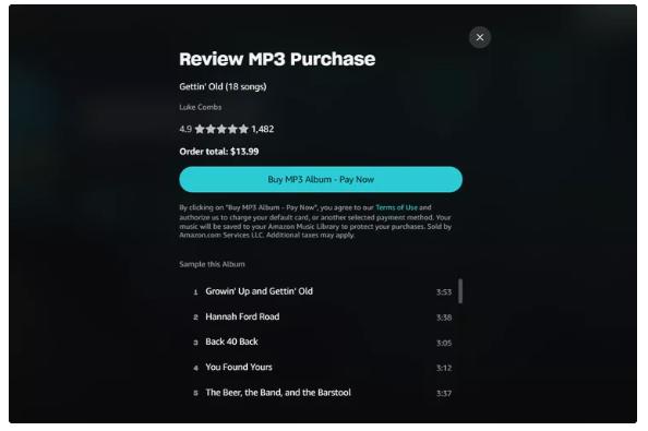 hit Save | Download Amazon Music to Local Computer and Phone