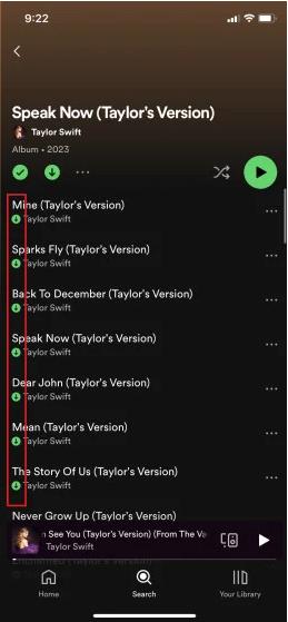 tap Download | Spotify Downloaded Songs Not Playing