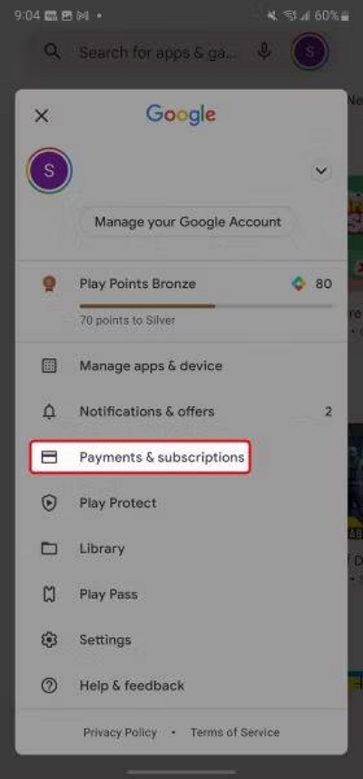 payments and subscriptions | cancel netflix subscription