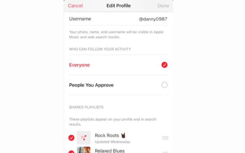 choose Everyone | Make a Shared Playlist on Apple Music