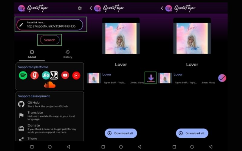 choose Download all | Download Spotify Playlists Offline to Phone or Computer