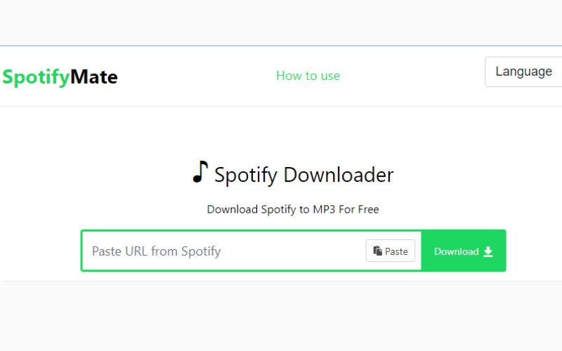 paste shared song link | Convert Spotify to MP3 without Recording