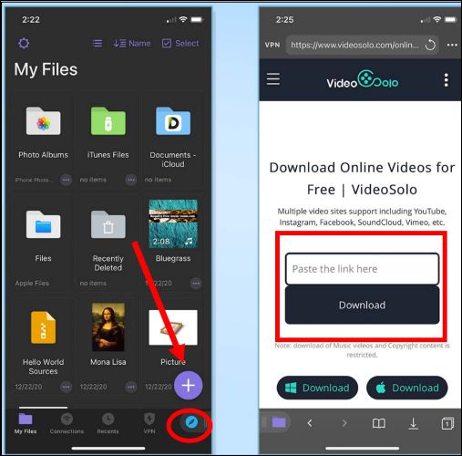 tap Download in online video downloader | Best Free Spotify Podcast Downloaders