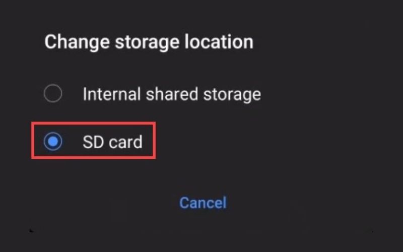 choose SD Card | Download Amazon Music to SD Card