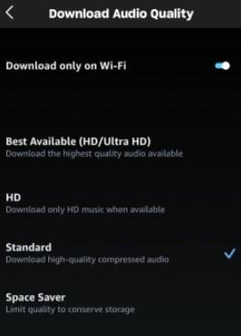 turn off Stream only on WiFi | Use Amazon Music Car Mode