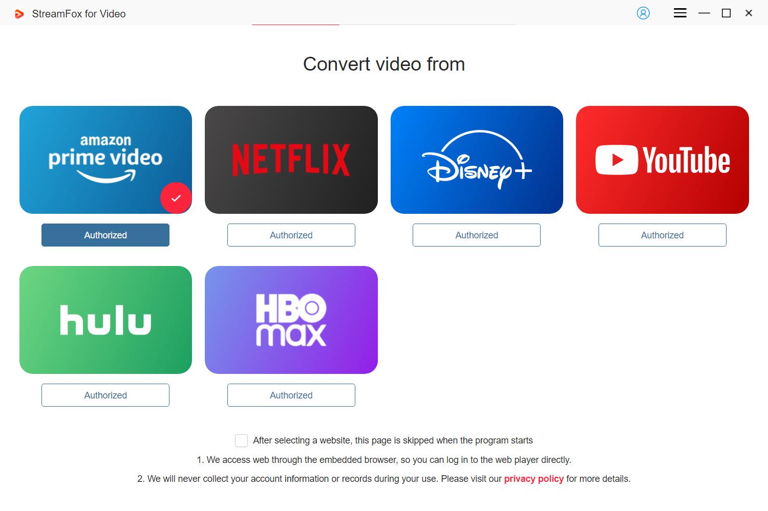 select netflix | streamfox for video user guide