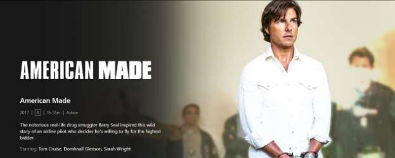 American Made | tom cruise movies on netflix