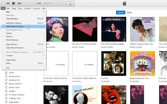 select Add File to Library | Download Amazon Music to iTunes or Apple Music