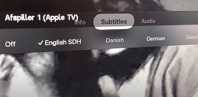 touchpad of your Apple TV | how do i turn off closed caption on Netflix