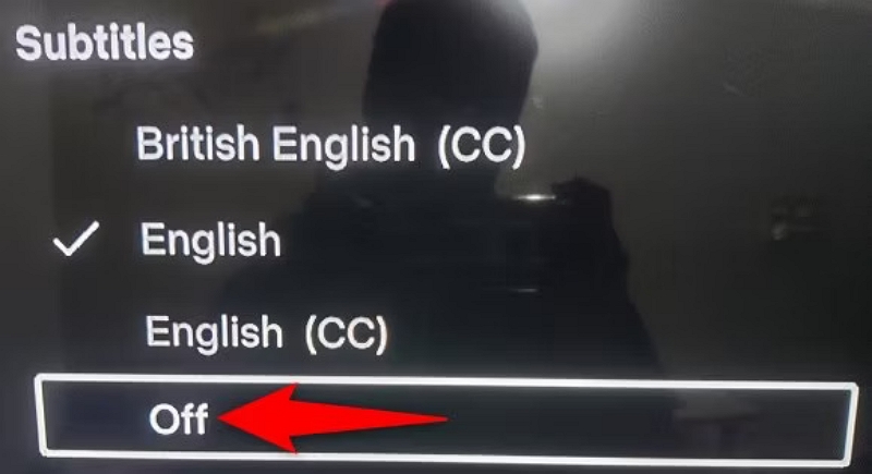 impair the captions | how do i turn off the subtitles on Netflix