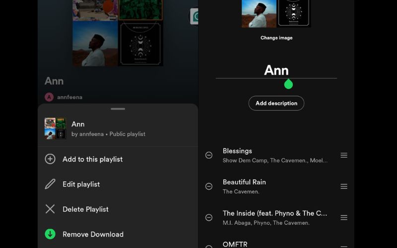 click Save | Undownload Songs or Playlists on Spotify